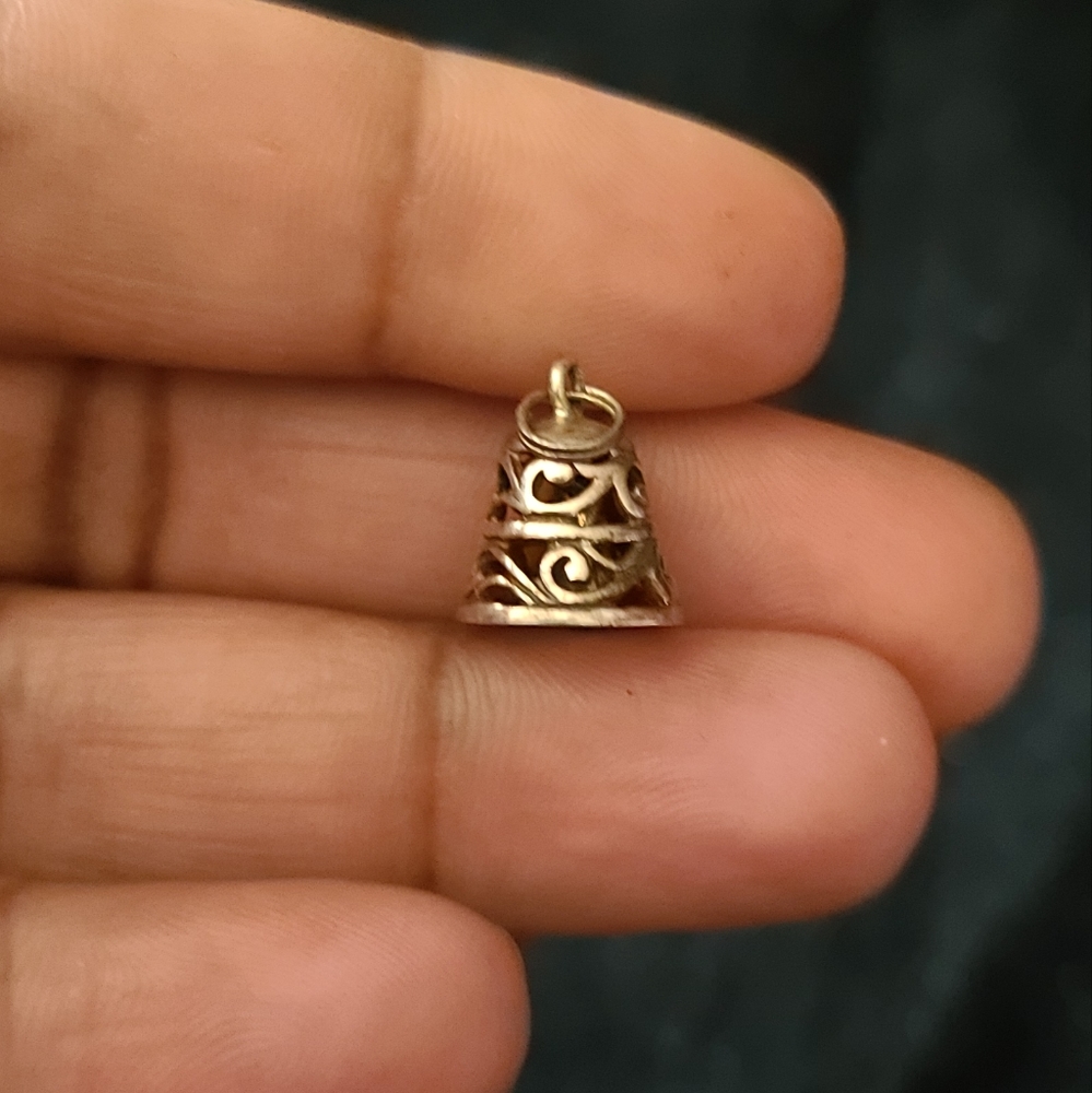 Sterling Silver Bell Pendant Charm